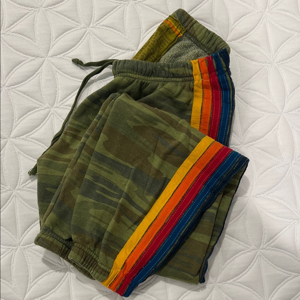 Aviator Nation 5 Stripe Sweats - Camo